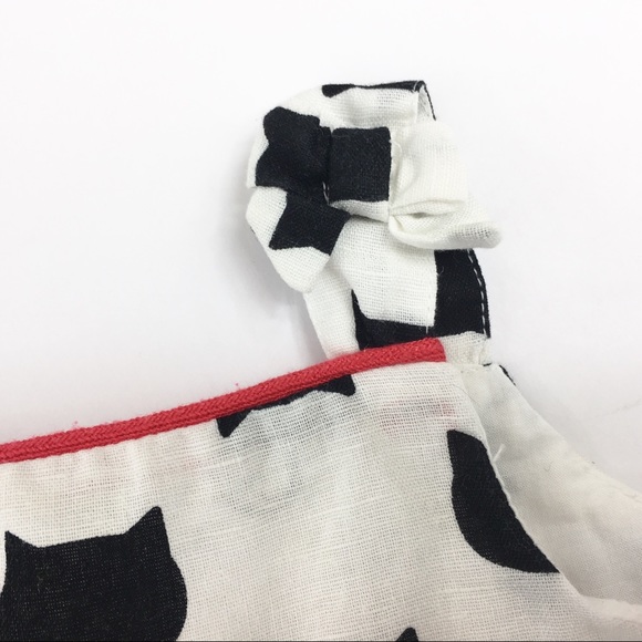 EUC Black & White Kitty Cat Dress - 0-3 Mo… - Picture 4 of 7